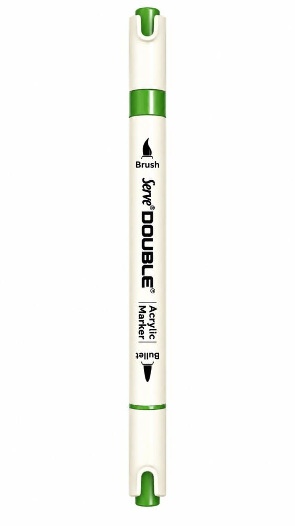 SERVE DOUBLE AKRILIK MARKOR YAPRAK YESILI G154