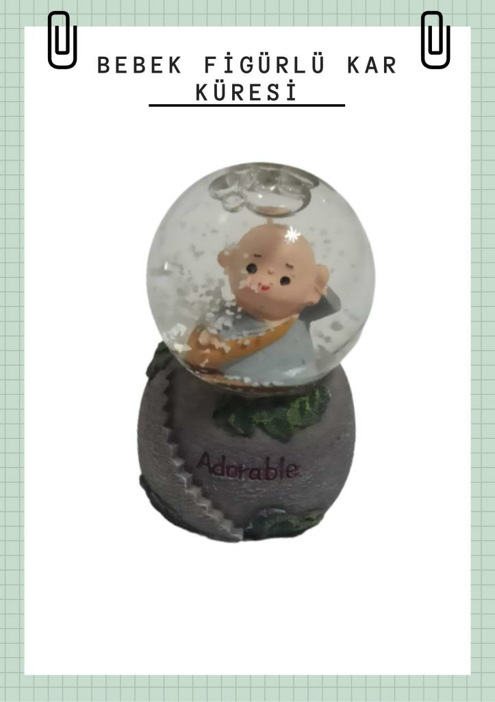 HEDIYELIK KAR KURESI BEBEK FIGURLU JC0798