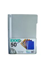 EXXO/DOSY TELLI DOSYA METALIK GUMUS 50 LI