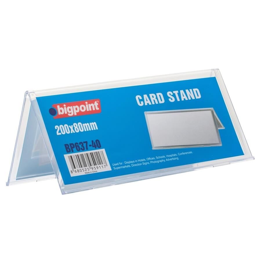 BIGPOINT KART STANDI CIFT TARAFLI 200x80 mm.637-40