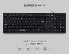 EVEREST KLAVYE KB-871U SIYAH Q USB 108 T(KB-871U)