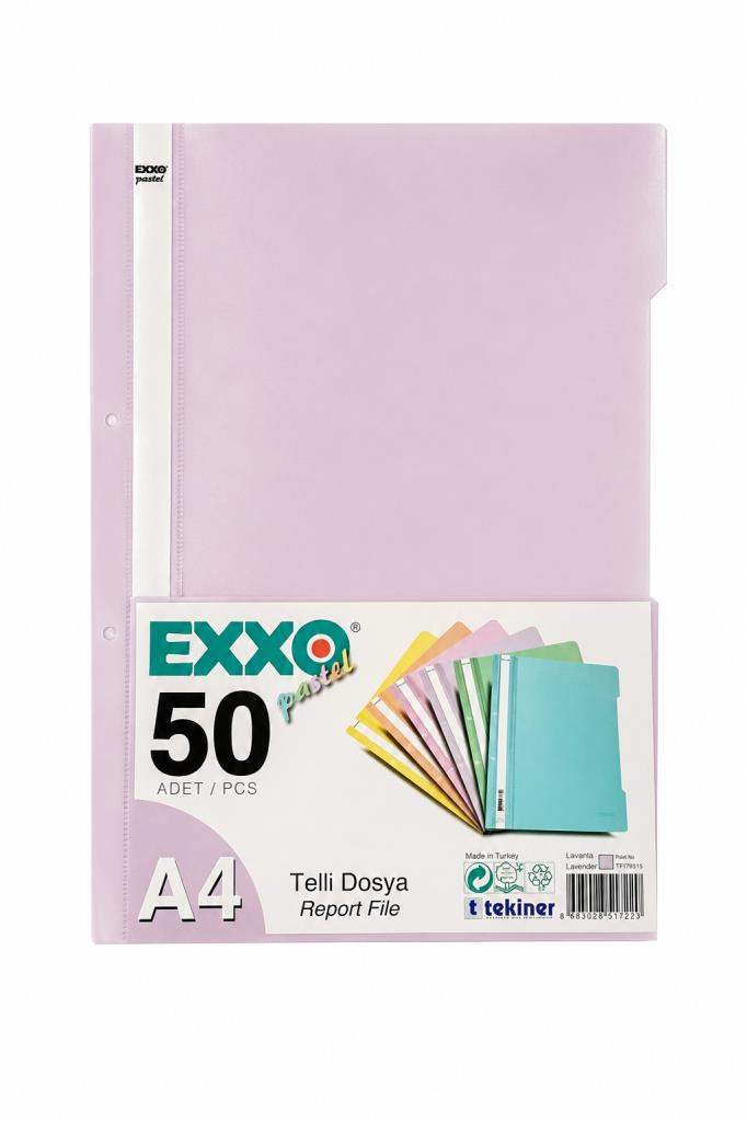 EXXO/DOSY TELLI DOSYA PASTEL LAVANTA 50 LI