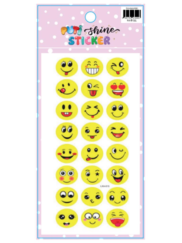 PUTI SHINE STICKER - GULEN YUZ 3