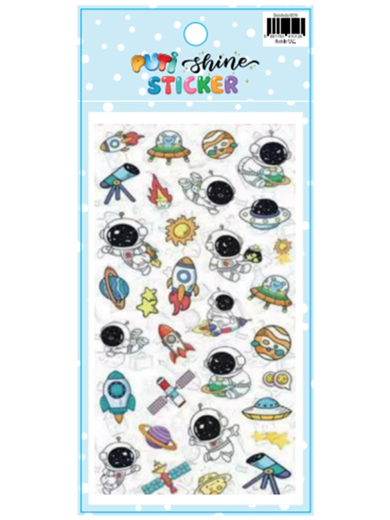 PUTI SHINE STICKER - UZAY