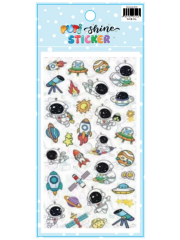 PUTI SHINE STICKER - UZAY