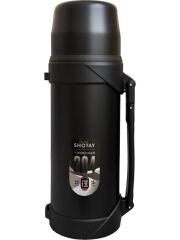 Shotay Adventure 1200 ML Çelik Termos – Outdoor Vakumlu Çift Katmanlı Isı Yalıtımlı Mat Siyah SHT-ST-8213
