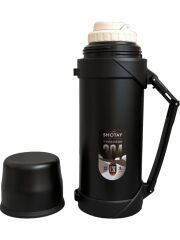 Shotay Adventure 1200 ML Çelik Termos – Outdoor Vakumlu Çift Katmanlı Isı Yalıtımlı Mat Siyah SHT-ST-8213