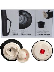 Shotay Adventure 1200 ML Çelik Termos – Outdoor Vakumlu Çift Katmanlı Isı Yalıtımlı Mat Siyah SHT-ST-8213