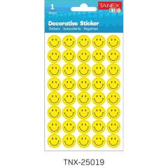 TANEX TNX-25019 PUFFY GULEN YUZLER STICKER TEKLI
