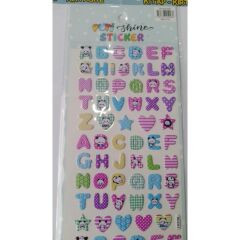 PUTI SHINE STICKER - HARFLER 1