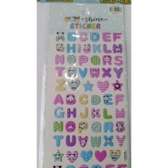 PUTI SHINE STICKER - HARFLER 1