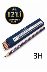 FABER DERECELI KURSUN KALEM 1221 3H GOLD 12 LI