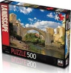 KS GAMES PUZZLE 500 PARCA OLD MOSTAR BRIDGE BOSNA