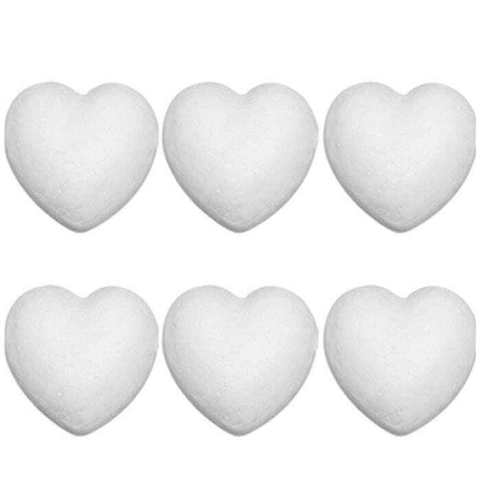 PUTI KOPUK KALP 6.5 cm 6 LI(5008)