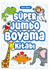 4E SUPER JUMBO BOYAMA KITABI MAVI DUNYA 128 SF.