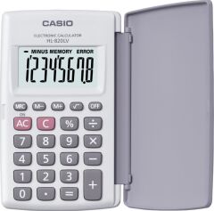 CASIO HESAP MAKINESI CEP TIPI HL-820LV-WE (8 HANE)