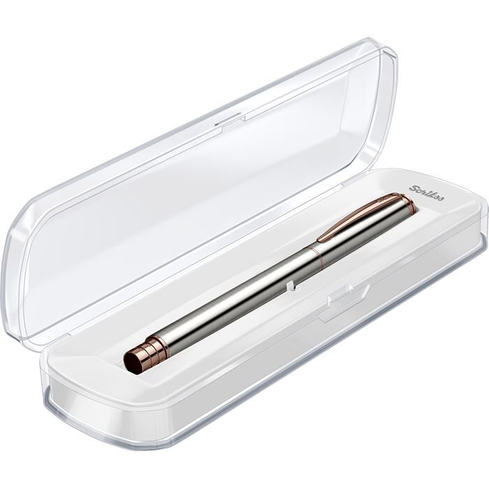 Scrikss 64 Roller Kalem Bronz Krom – Özel Kristal Kutulu 0.7 mm Mavi Refilli Premium Kalem