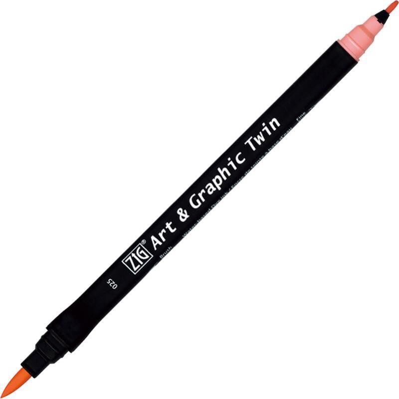 ZIG ART&GRAPHIC TWIN TUT-80 25 LIGHT CARMINE