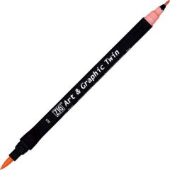 ZIG ART&GRAPHIC TWIN TUT-80 25 LIGHT CARMINE
