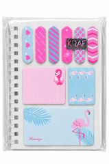 KRAF BLOKNOT+INDEX(PP)+YAP.NOT KAGIDI SET FLAMINGO