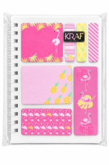KRAF BLOKNOT+INDEX(PP)+YAP.NOT KAGIDI SET FLAMINGO