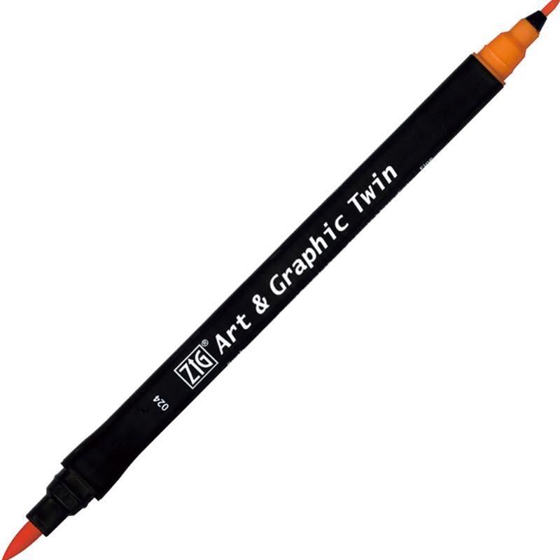 ZIG ART&GRAPHIC TWIN TUT-80 24 SCARLET RED