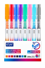 KRAF ROLLER KALEM ENJOY IGNE UC 0.5mm 299 8LI SET