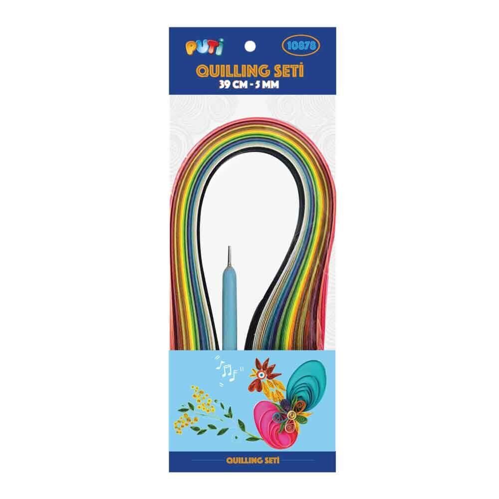 PUTI QUILLING SETI  39 CM  5 MM  12 RENK 120 LI