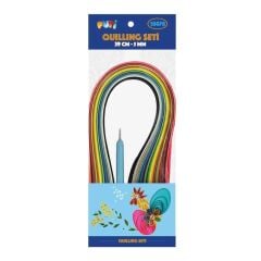 PUTI QUILLING SETI  39 CM  5 MM  12 RENK 120 LI