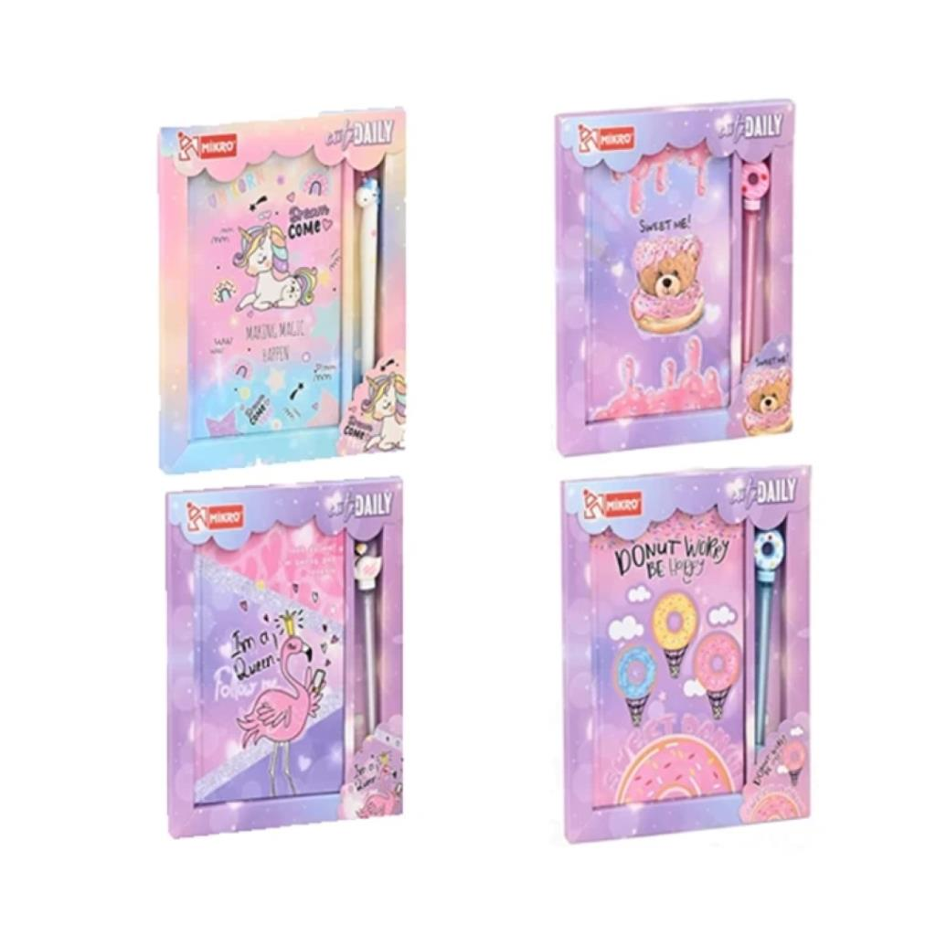 MIKRO MD-135 KUTULU VE KALEMLI HATIRA DEFTERI