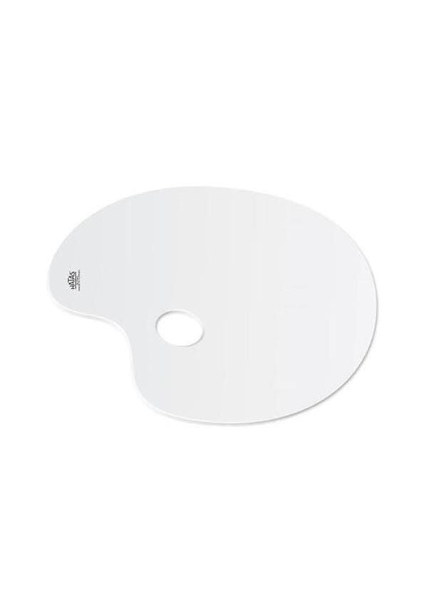 Hatas Akrilik Palet 25x35 cm (03200) – Şeffaf Oval Ressam Boya Paleti
