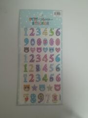 PUTI SHINE STICKER - RAKAMLAR 2