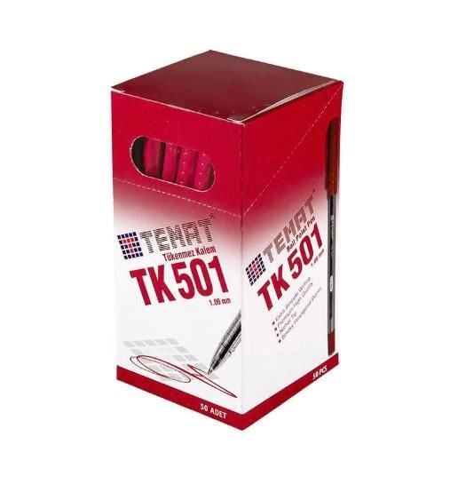TEMAT TUKENMEZ KALEM KIRMIZI 50 LI KUTU (TK501)