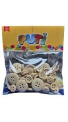 PUTI NATUREL AHSAP DUGME 60 LI (11158)