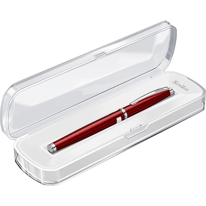 Scrikss Metropolis 800 Roller Kalem Bordo – Lake Metal Gövde, Safety Refil