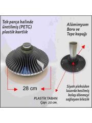 MABEN DZK-50 DONERLI ZIYARETCI KART KUTUSU M.GRI