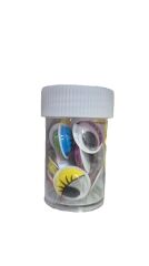 PUTI RENKLI OYNAR GOZ 15 MM  TUP  11448