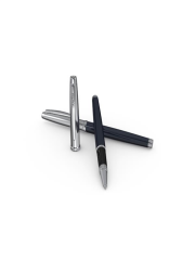 Scrikss Metropolis 800K Roller Kalem Yarı Krom Lacivert – Lake Gövde, Safety Refil