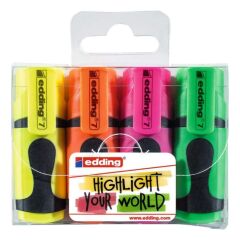 EDDING MINI FOSFORLU KALEM PASTEL 4 LU 12LI KUTU