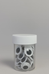 PUTI RENKLI OYNAR GOZ 12 MM  TUP  11431