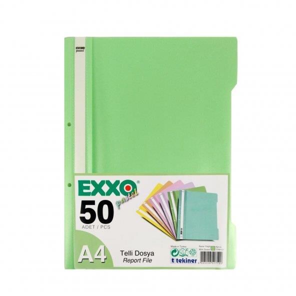 EXXO/DOSY TELLI DOSYA NANE SARI PASTEL 50 LI