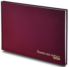 BAYINDIR YILLIK UCRETLI IZIN DEFTERI 20x28 144 YP.