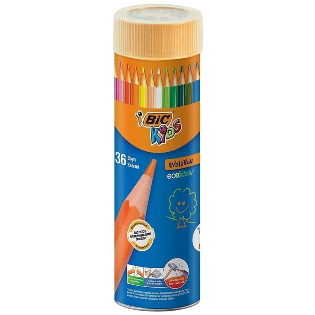 BIC EVOLUTION KURUBOYA METAL TUP 36 RENK