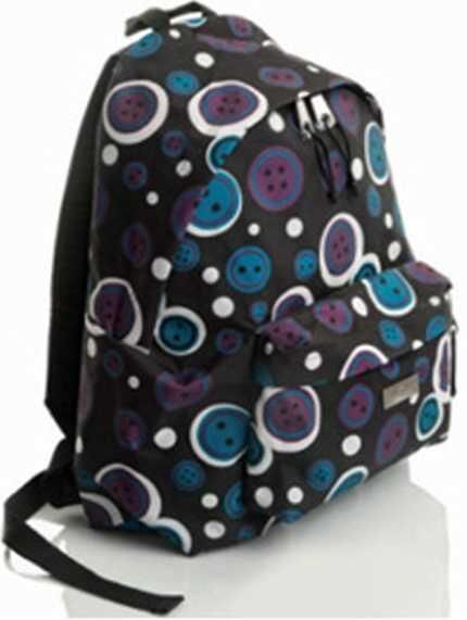 FABER BASIC OKUL CANTASI DUGME DESEN SIYAH