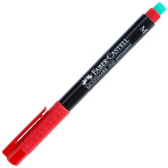 FABER PERMANENT ASETAT KALEMI M KIRMIZI