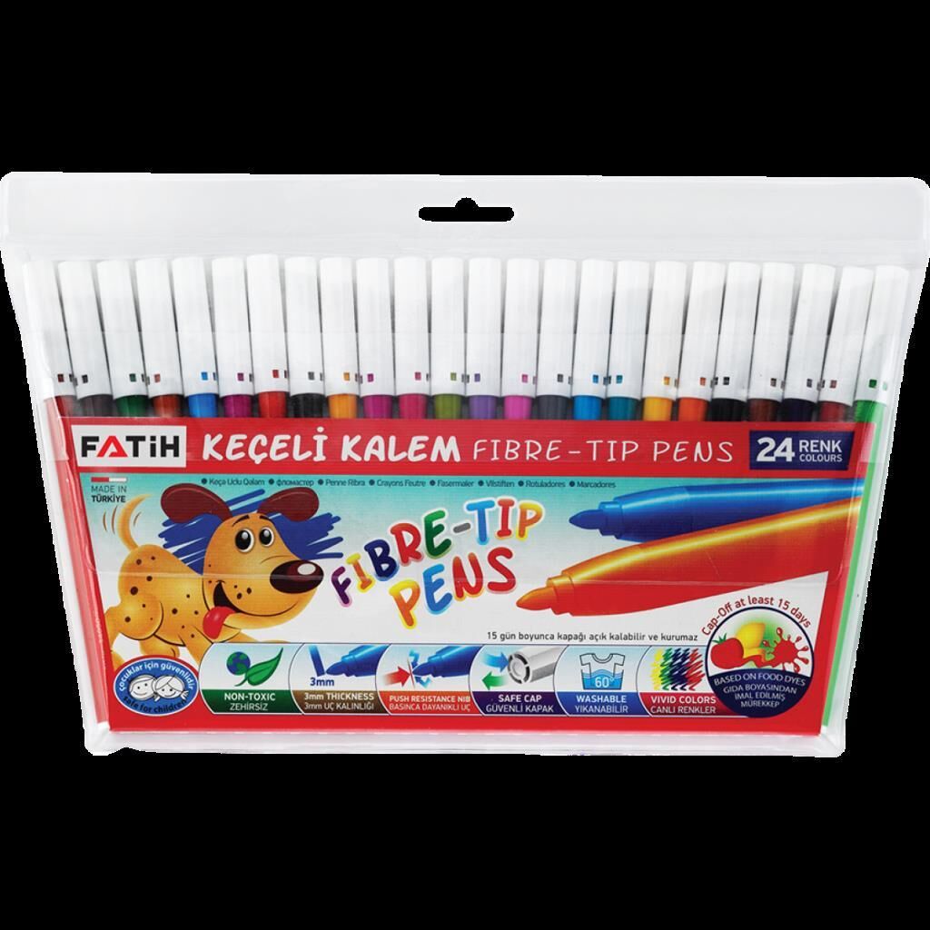 FATIH KECELI KALEM KARTON KUTULU 24 RENK (34100)