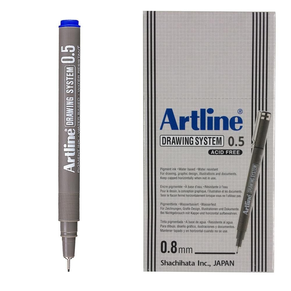 ARTLINE CIZIM KALEMI 005mm MAVI 12LI KUTU (2305N)