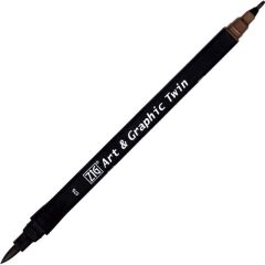 ZIG ART&GRAPHIC TWIN TUT-80 76 DARK BROWN