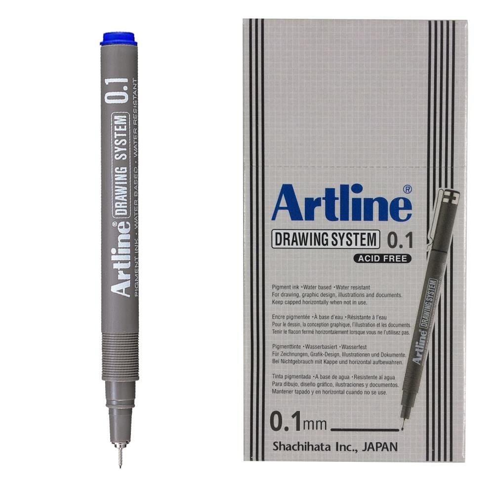 ARTLINE CIZIM KALEMI 01mm MAVI 12LI KUTU (231)