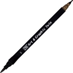 ZIG ART&GRAPHIC TWIN TUT-80 77 DEEP BROWN
